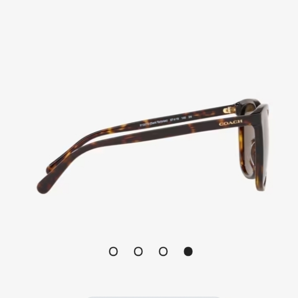 COACH HC8271U 50028G Black Women's 57 mm Sunglasses Black Lens - Picture 2 of 6